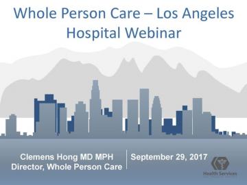 Whole Person Care Webinar Available Online